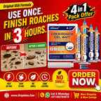 VISISMILE Cockroach Gel Bait 4 in 1 Pack – Original USA Formula | Fast Roach & Ant Control