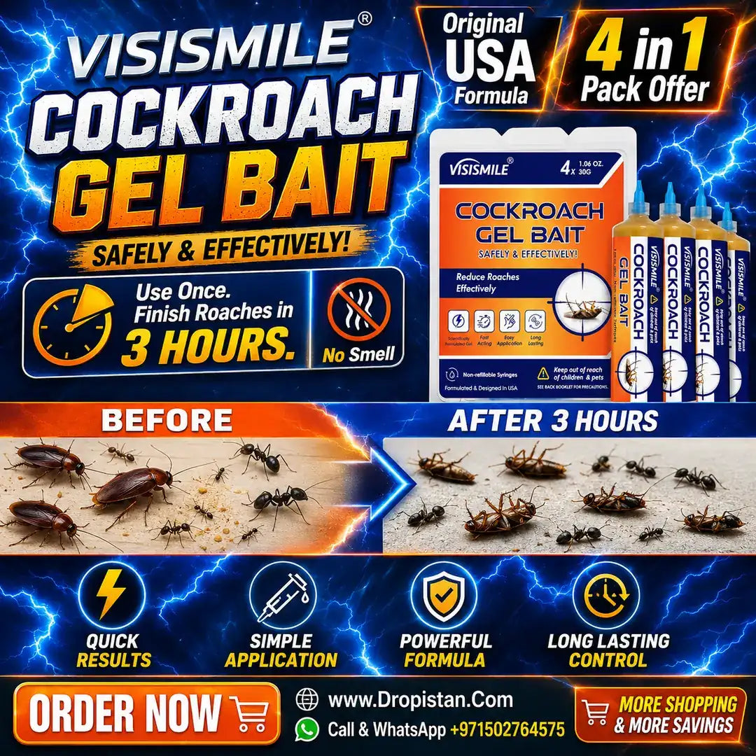 Visismile Cockroach Gel Bait 4 In 1 Original USA Formula
