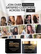 Baspari Premium Keratin Mask Intensive Hair Repair for Silky Smooth, Frizze-Free