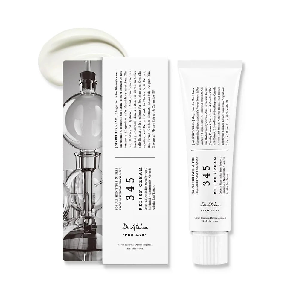 Dr. Althea 345 Relief Cream 50ml | Korean Soothing Moisturizer for Sensitive & Acne-Prone Skin