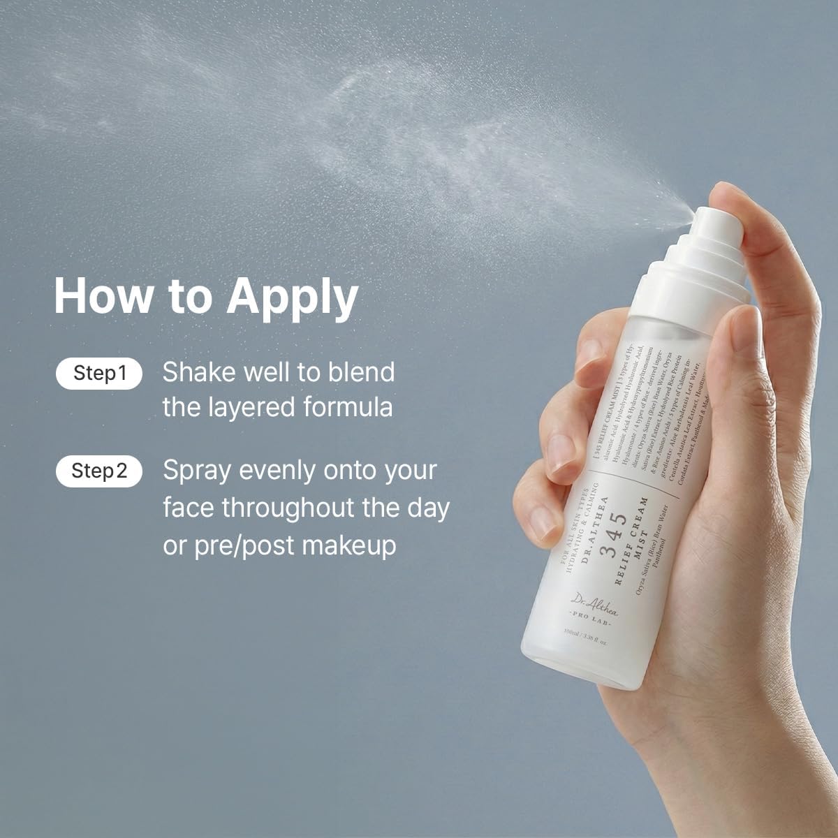 Dr. Althea 345 Relief Cream Mist 100ml | Hydrating & Calming Facial Mist for Sensitive Skin