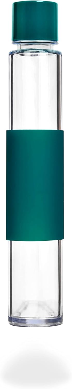 HYDRTE Flat Water Bottle – Slim Leak-Proof Portable Water Bottle