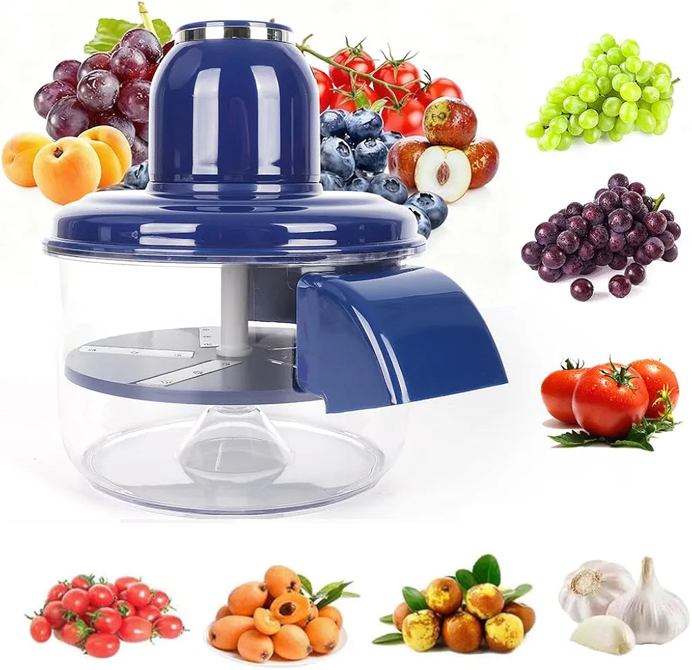 Mini Food Chopper Bowl – Manual Vegetable Cutter And Kitchen Prep Tool