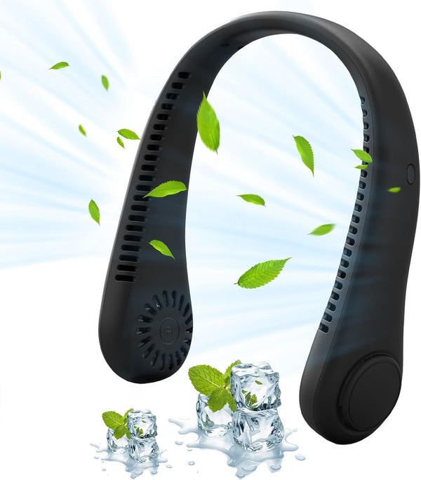Neck Fan,Portable Neck Fan,Personal Fan,Hand Free Bladeless Fans,3 Speed Adjustments Rechargeable,for Kids, Office, Travel, Sports, Household, Outdoor