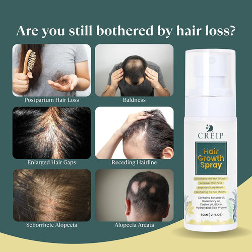 CREIP Hair Growth Spray Power of Batana Oil For Fuller Thicker Hair 60 Ml