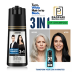 Baspari 3-in-1 Hair Color Dye Shampoo Men & Women (500ml)