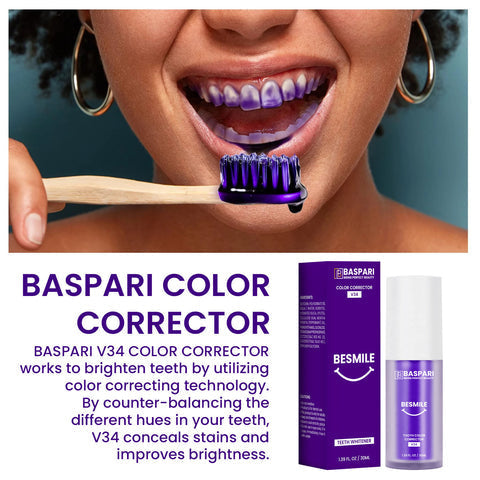 Baspari BeSmile Teeth Color Corrector with V34 technology Made By USA