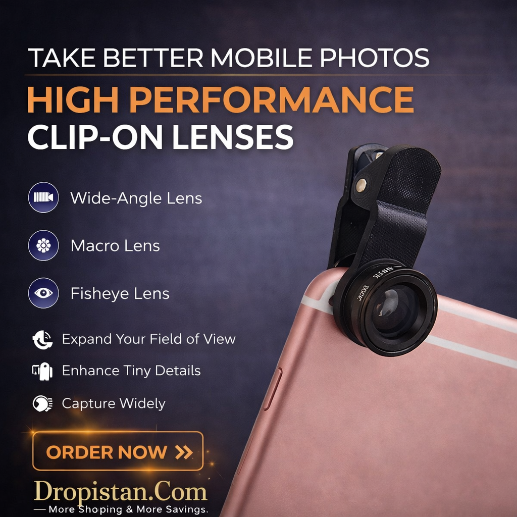 HDFX360 3-in-1 Mobile Camera Lens Kit – Wide Angle, Macro & Fisheye