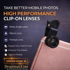 HDFX360 3-in-1 Mobile Camera Lens Kit – Wide Angle, Macro & Fisheye