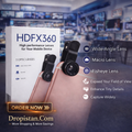 HDFX360 3-in-1 Mobile Camera Lens Kit – Wide Angle, Macro & Fisheye