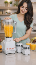 SHAB 3-in-1 Blender And Grinder Set – 300W Kitchen Blender for Juices, Spices And Mixing