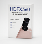 HDFX360 3-in-1 Mobile Camera Lens Kit – Wide Angle, Macro & Fisheye