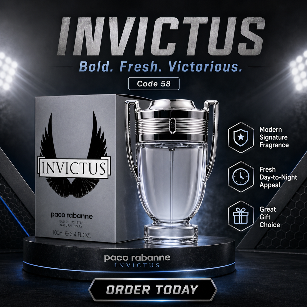 Invictus Style Men’s Perfume 100 Ml– Code 58