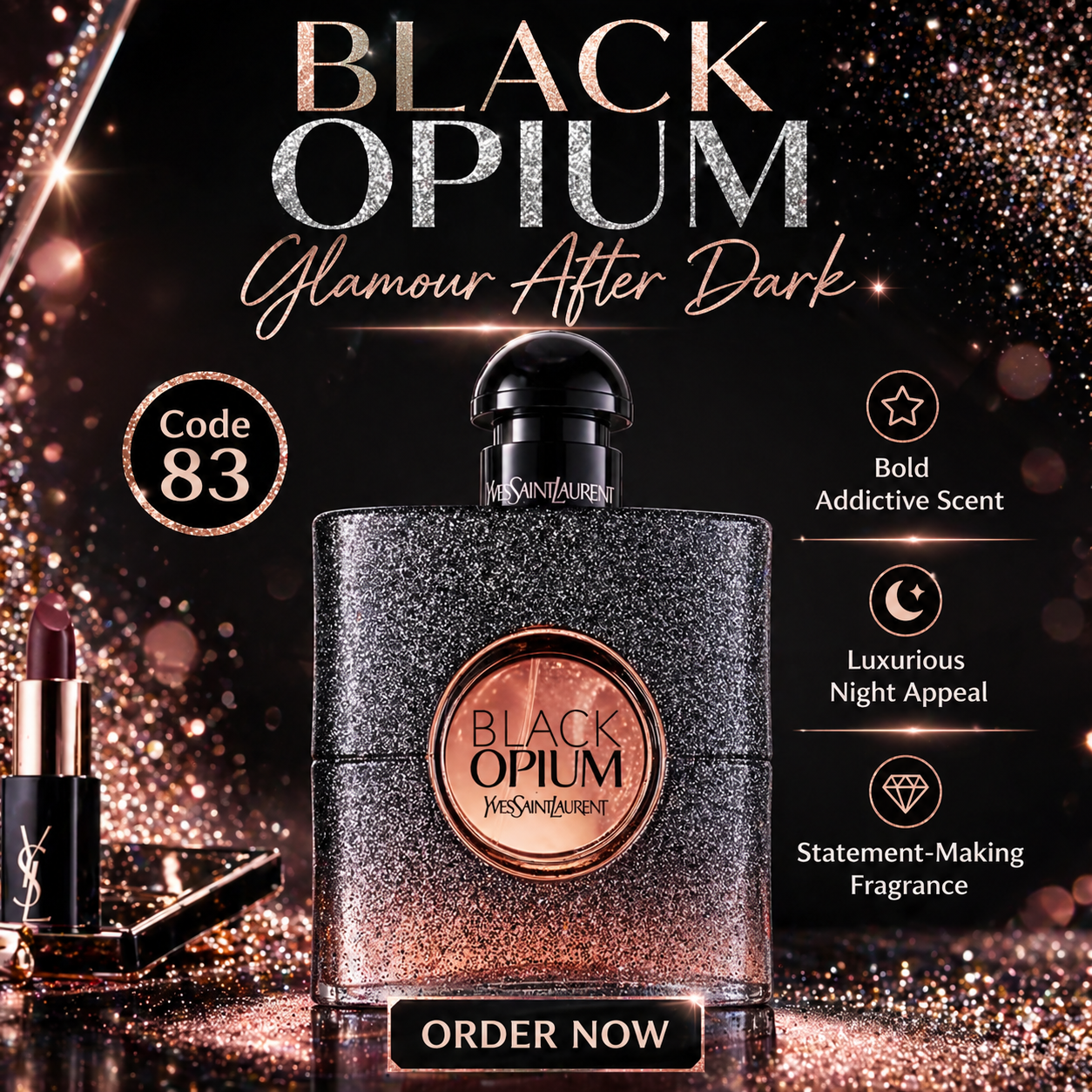YSL Black Opium Style Women’s Perfume – Code 83