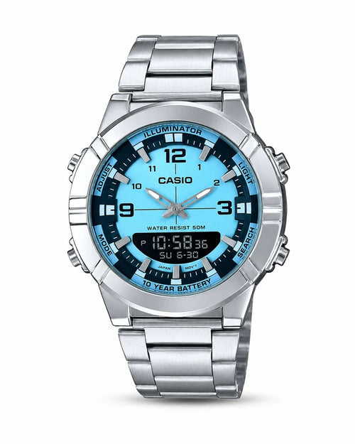 Casio Illuminator Water Proof Watch With Double Analog