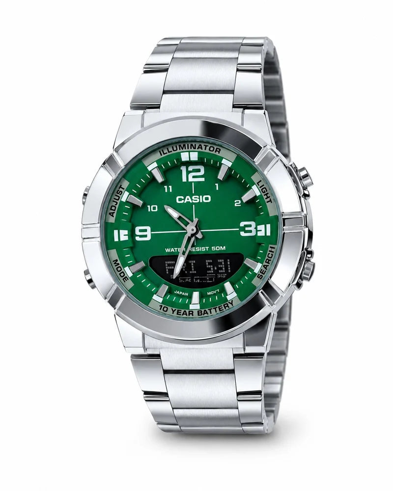 Casio Illuminator Water Proof Watch With Double Analog