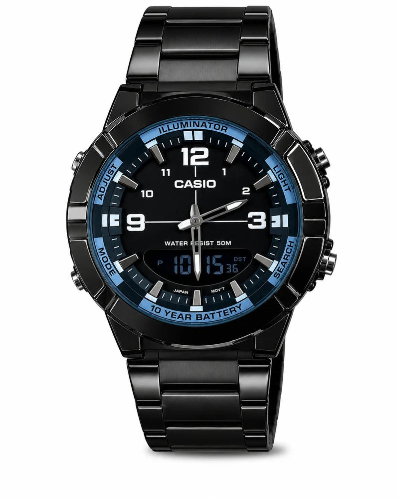 Casio Illuminator Water Proof Watch With Double Analog