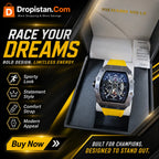 Yellow Strap Sport Luxury Style Watch for Men