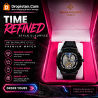 Black Premium Skeleton Style Watch