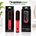 Portable Cordless Hair Straightener Brush Product Image - Dropistan UAE