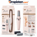 Electronic pedicure tool for home foot care with dual speed and two roller heads