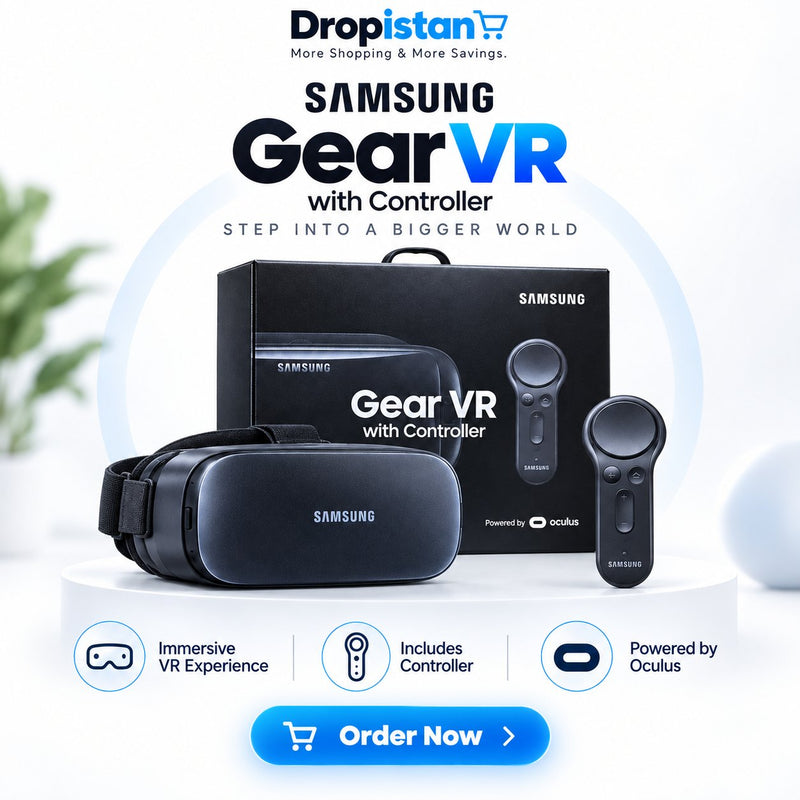 🎮 Samsung Gear VR with Controller – Immersive Virtual Reality Headset | UAE