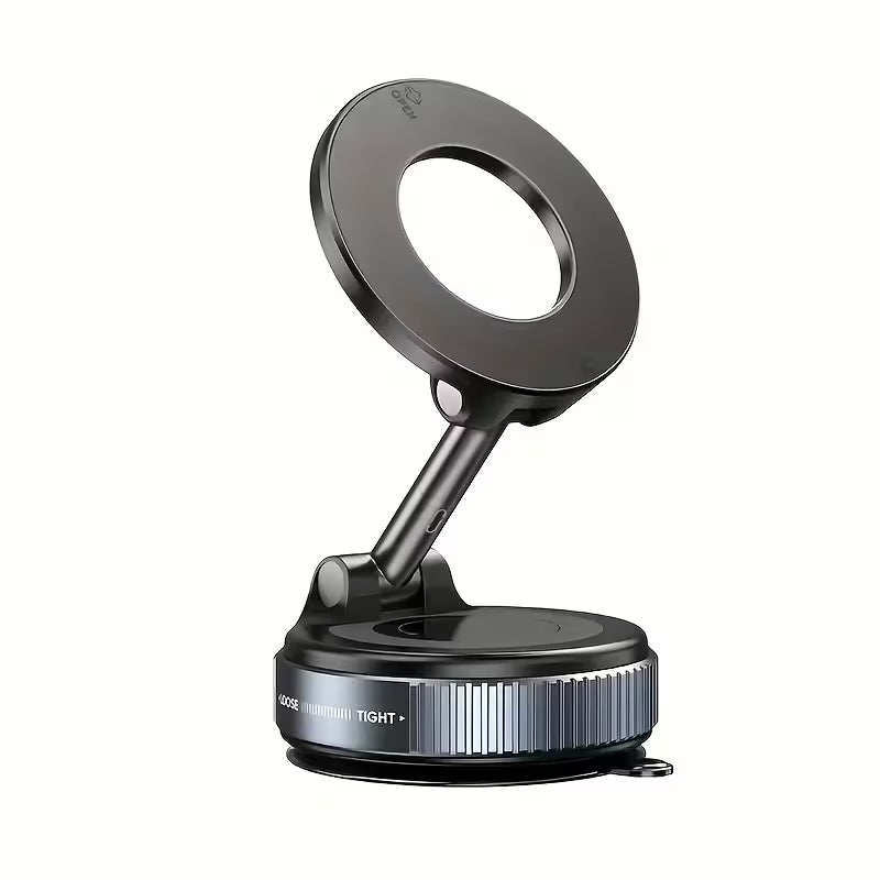 360 degree rotating magnetic phone holder, black, foldable design