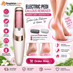 Electric Pedi Callus Remover with LED light, dual speed and two roller heads - Dropistan UAE