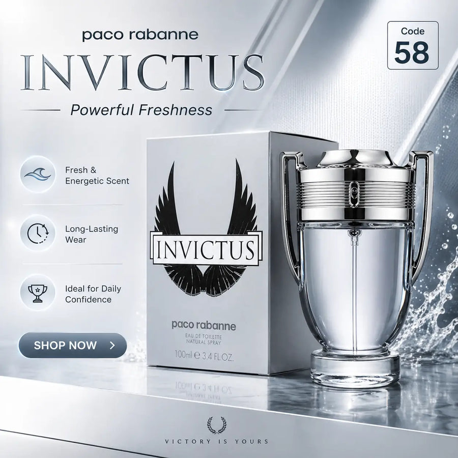 Invictus Style Men’s Perfume 100 Ml– Code 58