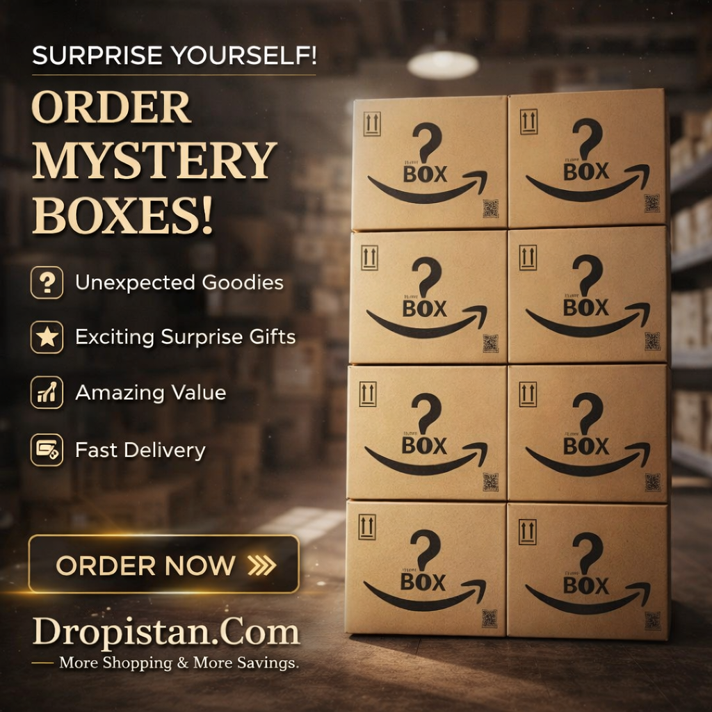 Dropistan Mystery Box – Surprise Imported Stock Box with Amazing Products