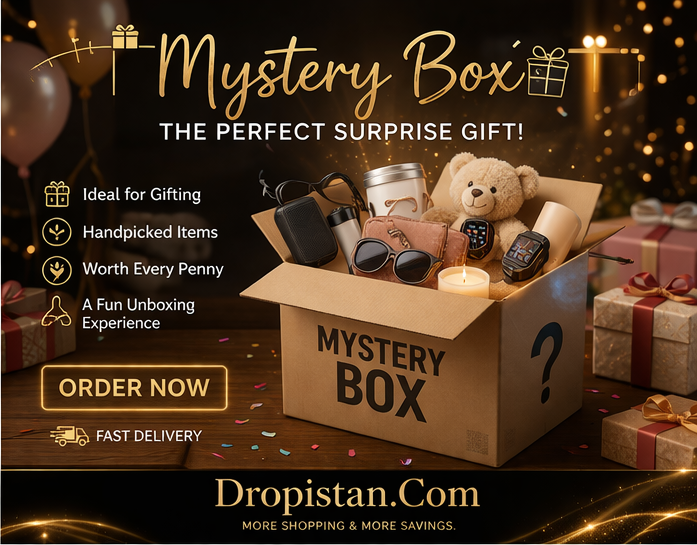 Dropistan Mystery Box – Surprise Imported Stock Box with Amazing Products