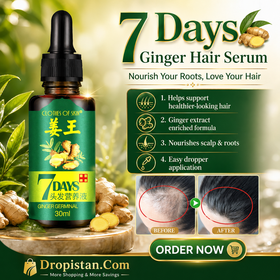 7 Days Ginger Hair Serum – 30ml Hair & Scalp Care Oil