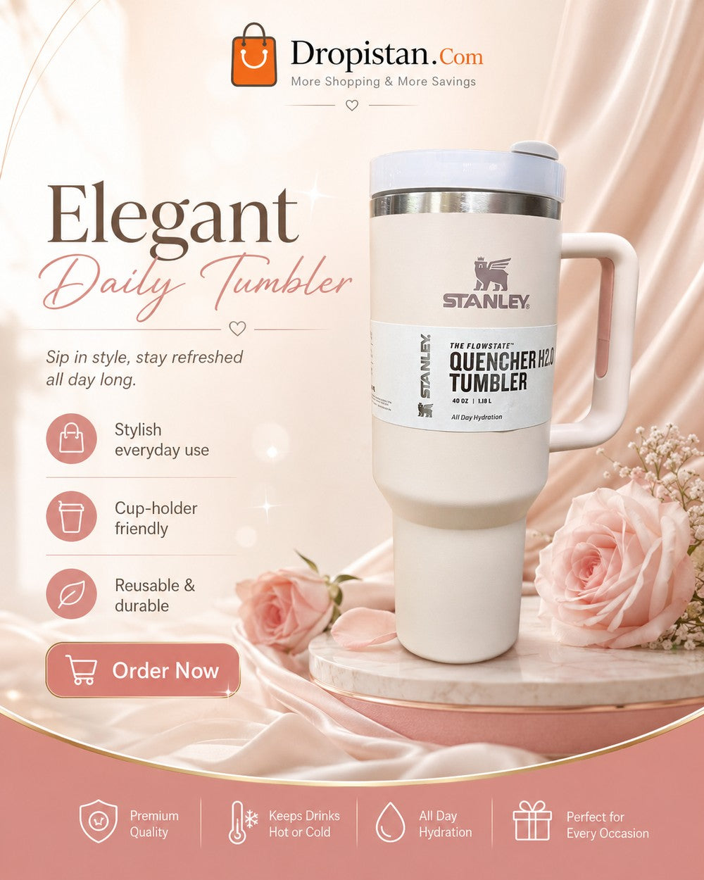 Stanley Style Quencher H2.0 Tumbler