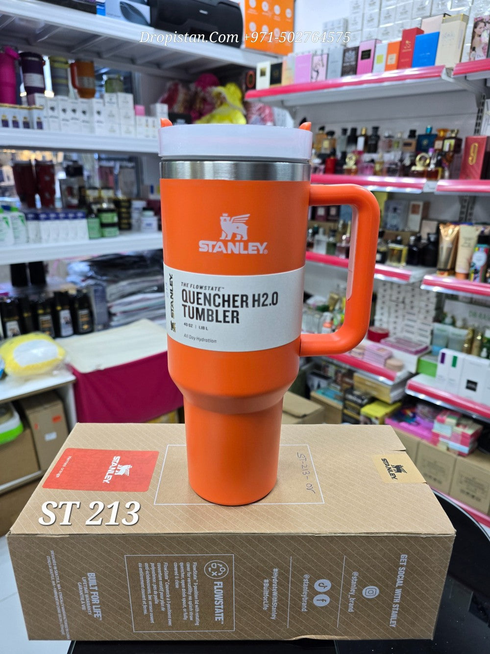Stanley Style Quencher H2.0 Tumbler St 213 Orange