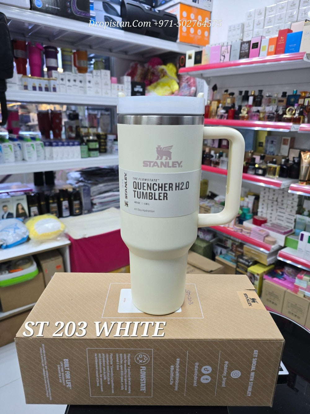 Stanley Style Quencher H2.0 Tumbler St 203 White