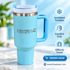 Blue Campbell Covington insulated travel tumbler design E0018