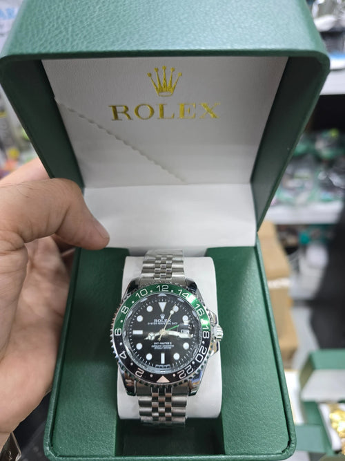 Black Green Premium Style Watch for Men