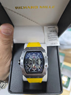 Yellow Strap Sport Luxury Style Watch for Men