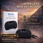 Wireless Touchpad Mini Keyboard – Handheld Multimedia Keyboard for TV, PC, Set-Top Box