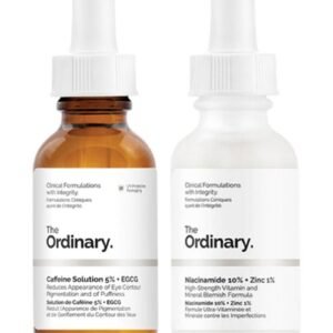 2-Piece Caffeine Solution 5% Plus EGCG And Niacinamide 10% Plus Zinc 1 Eye Serum Set 2x30ml