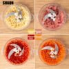 SHAON 1pc Manual Meat & Vegetable Chopper, Stainless Steel Food Processor for Chopping Meat, Garlic, Chili, Carrots - No Electricity Needed, Kitchen Essentials | Modern Kitchen Tool | Durable Construction - Image 7