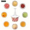 SHAON 1pc Manual Meat & Vegetable Chopper, Stainless Steel Food Processor for Chopping Meat, Garlic, Chili, Carrots - No Electricity Needed, Kitchen Essentials | Modern Kitchen Tool | Durable Construction - Image 4