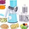 New Storm Rotary Drum Vegetable Cutter Multi-Blade Fruit Slicer Manual Food Grater Potato Peeler Carrot Shredder Dicer Vegetable Chopper Kitchen Tool