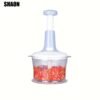 SHAON 1pc Manual Meat & Vegetable Chopper, Stainless Steel Food Processor for Chopping Meat, Garlic, Chili, Carrots - No Electricity Needed, Kitchen Essentials | Modern Kitchen Tool | Durable Construction - Image 6