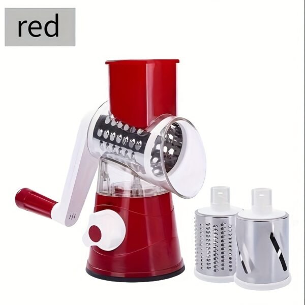 New Storm Rotary Drum Vegetable Cutter Multi-Blade Fruit Slicer Manual Food Grater Potato Peeler Carrot Shredder Dicer Vegetable Chopper Kitchen Tool - Image 6