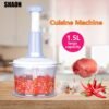 SHAON 1pc Manual Meat & Vegetable Chopper, Stainless Steel Food Processor for Chopping Meat, Garlic, Chili, Carrots - No Electricity Needed, Kitchen Essentials | Modern Kitchen Tool | Durable Construction - Image 8