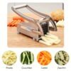YUHUPHYLLIC Stainless Steel Multifunctional Kitchen Slicer - Manual Operation, Interchangeable Blades, Durable Food Prep Tool for Fruits, Vegetables, French Fries, Onions, Potatoes, Carrots, Cucumbers - Easy to Clean & Store, Vegetable Slicer - Image 7