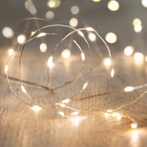 LED Fairy String Lights, 10Ft/3M 30leds Firefly String Lights Garden Home Party Wedding Festival Decorations Crafting Battery Operated Lights(Warm White)